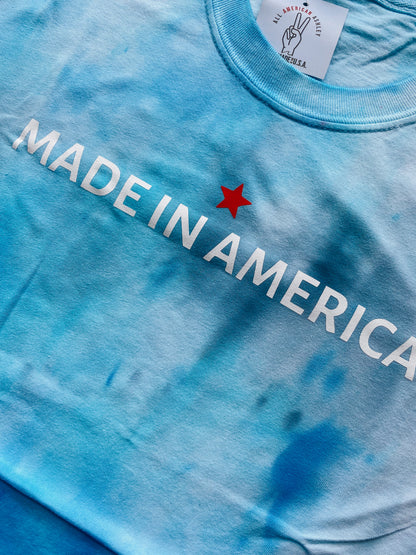 Made in America Ice Dyed Tee Adult Unisex Sizes