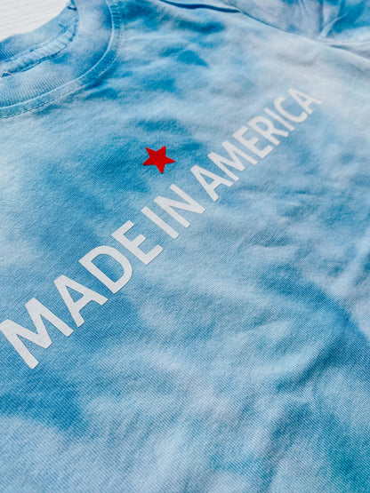 Made in America Ice Dyed Tee Adult Unisex Sizes