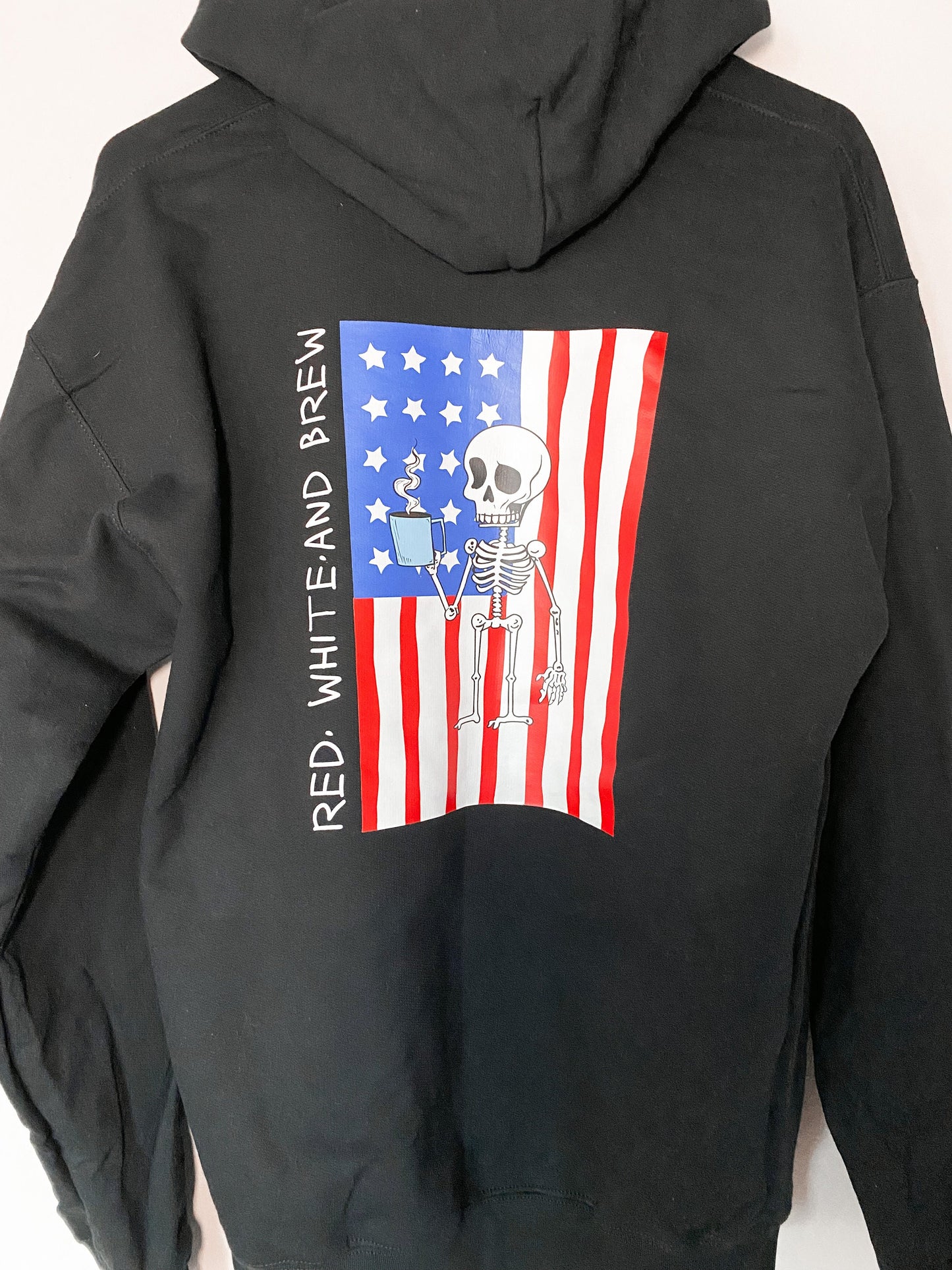 Red White and Brew Hoodie Adult Unisex Sizes