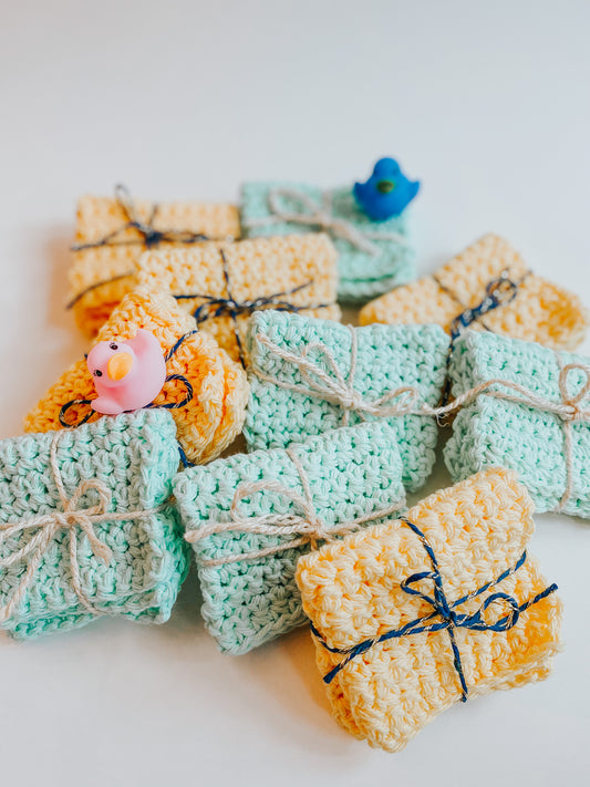 Washcloth Single Mix n' Match Crochet Dishcloth - Gifts under $5